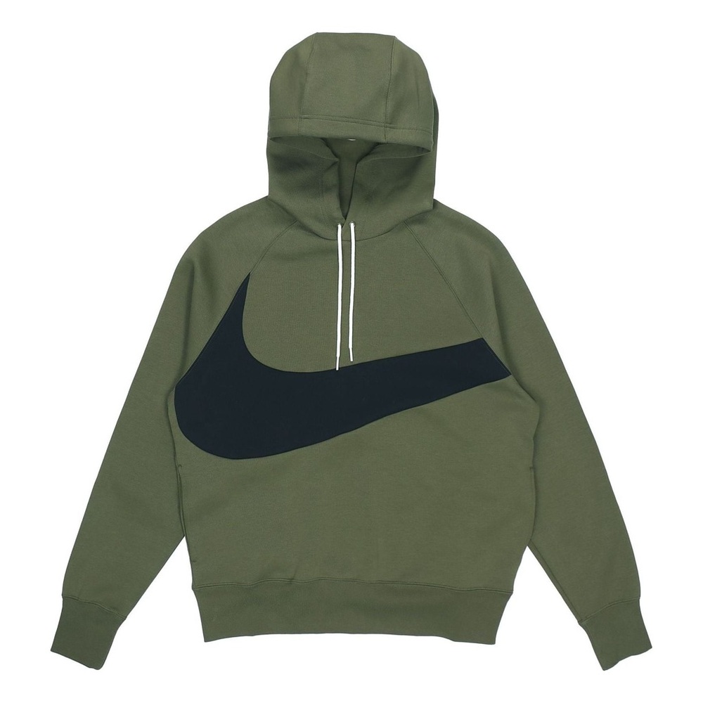 Nike Sportswear Swoosh Tech Fleece Large Logo Military Olive Green Men’s M